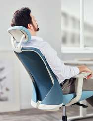 Кресло руководителя Sunon Aveza CAZ80SW Сетка синяя