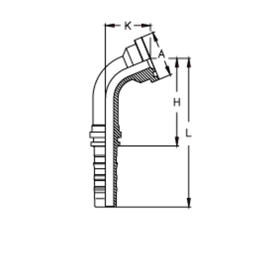 Фитинг DN 25 SFS 3/4 41.3 (45) CS