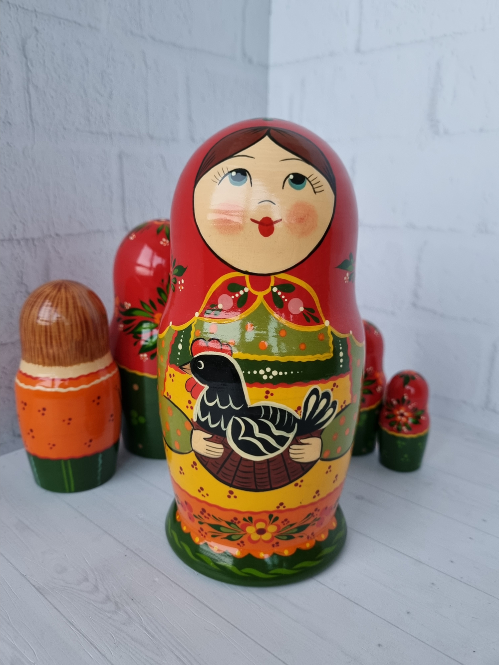 Матрешка "с курочкой" традиция 5 мест