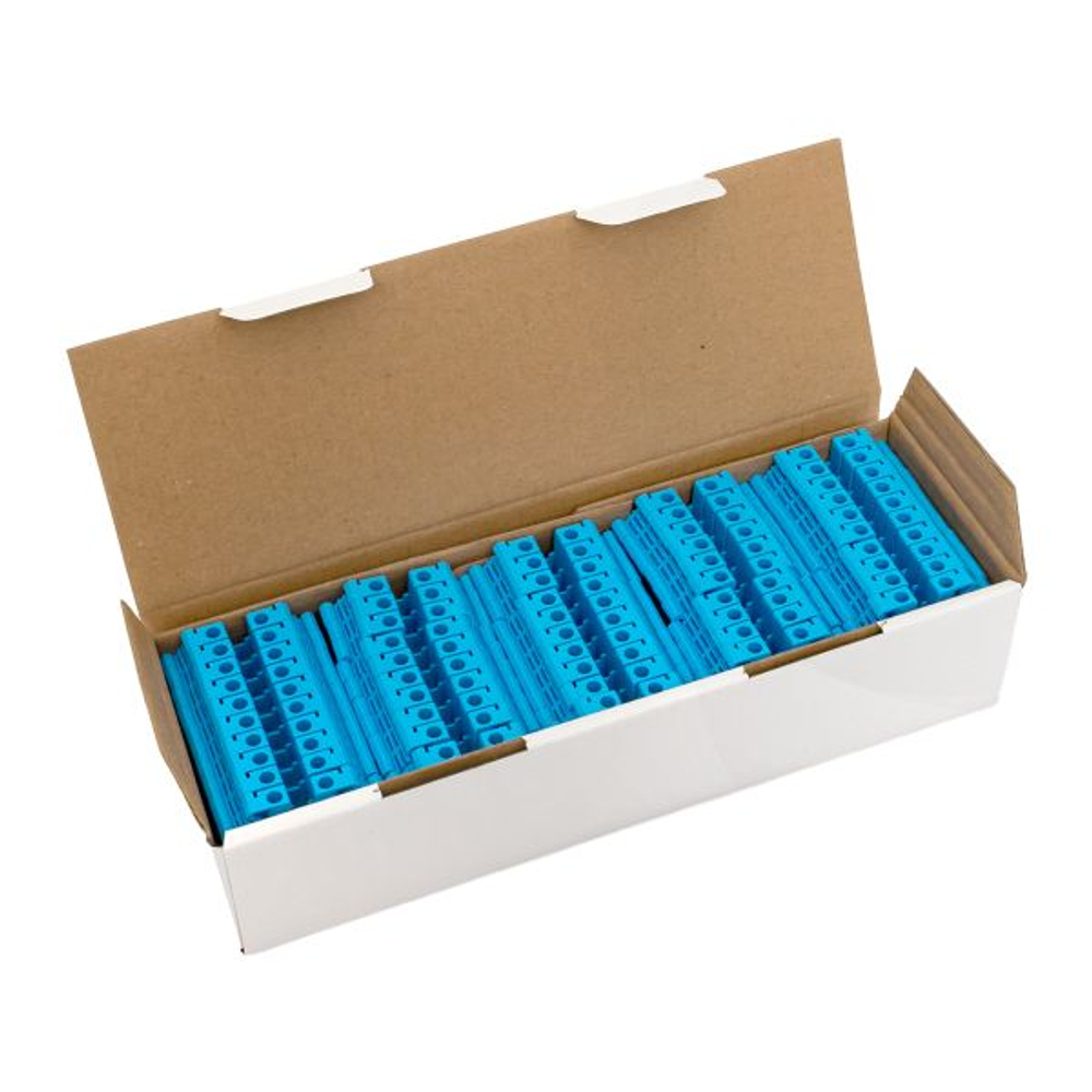 Клемма проходная винтовая UT 4 мм2 синяя EKF (50.00 шт.)