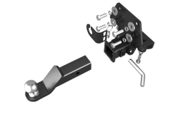 Фаркоп под квадрат на Toyota Land Cruiser Prado(120/150) 2002-2024, Lexus GX(460/470) 2002-2024 (паспорт и сертификат в комплекте)(без электрики)T23.01E