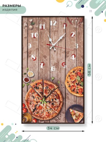 Настенные часы "Pizza"