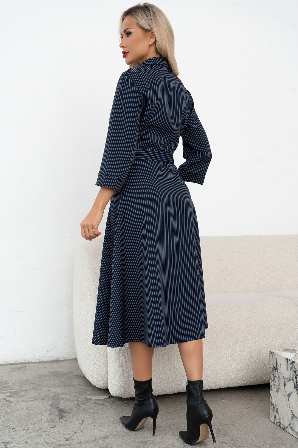 Платье Марта (темно-синий/полоска)-46р-р Р11-1189/11 Nikol