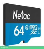 Карта памяти Netac P500 Standard 64GB + адаптер (NT02P500STN-064G-R)