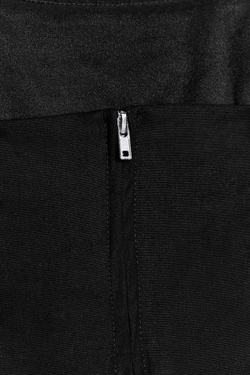 ZARA КРОП-ТОП-КОРСЕТ ИЗ ПОПЛИНА, ЧЕРНЫЙ