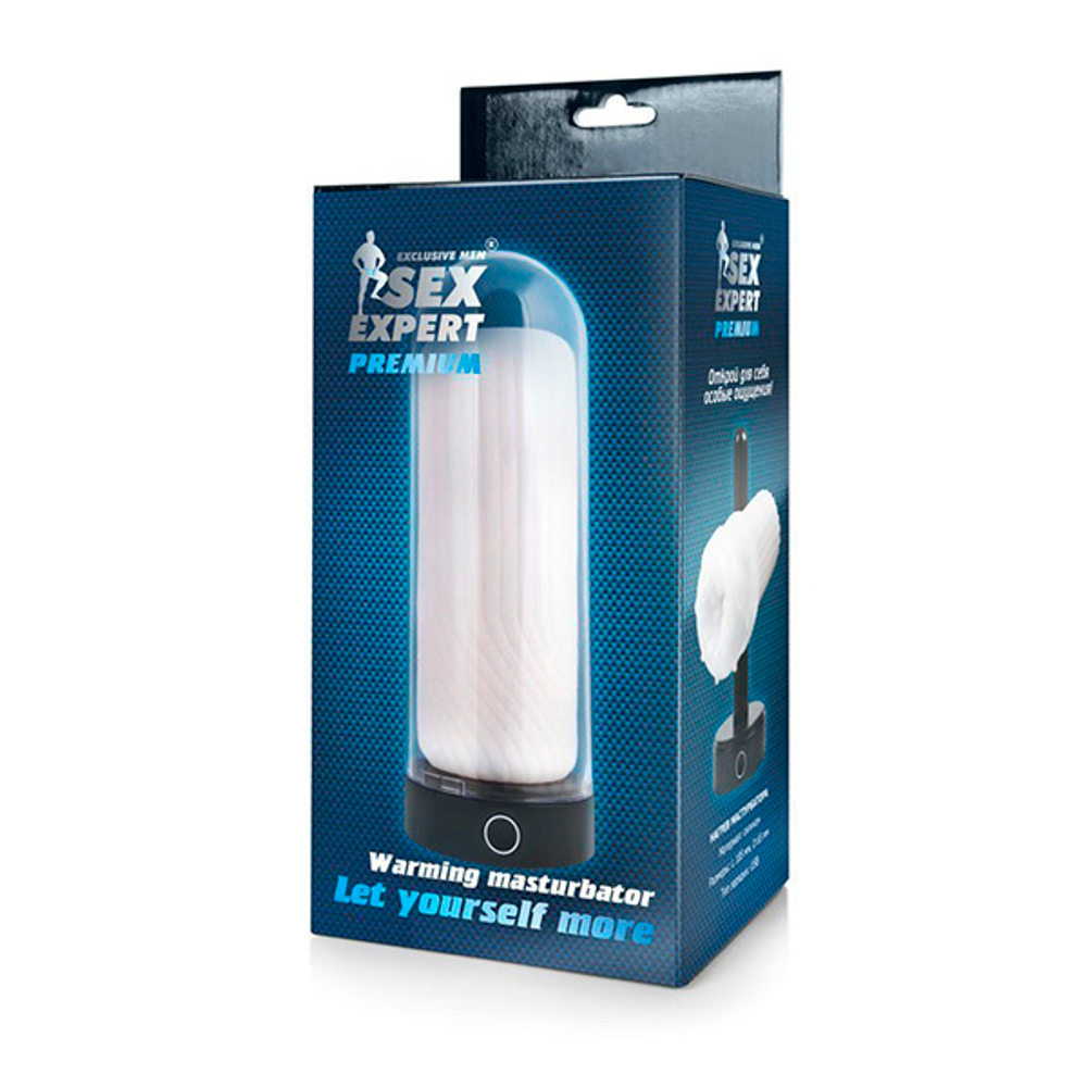 Мастурбатор в круглой колбе с нагревом Bior Toys Sex Expert SEM-55222