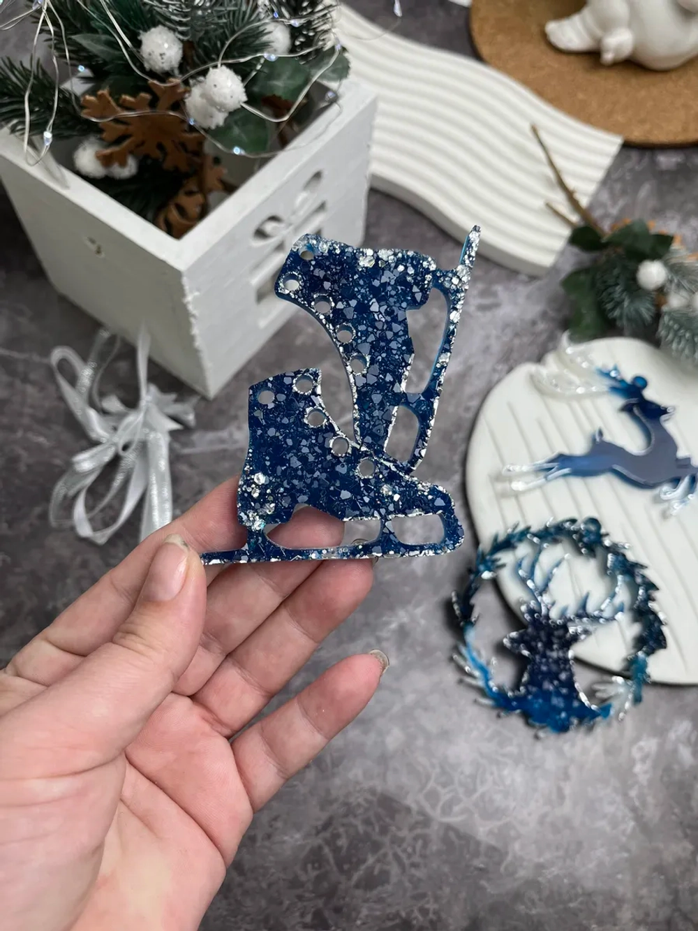 Набор новогодних елочных 3 шт