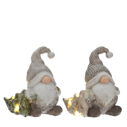 GAEM Фигрка декоративная "Гном" с подсветкой (LR44x2,прилаг), L1, L12 W7 H14 см, 2в.