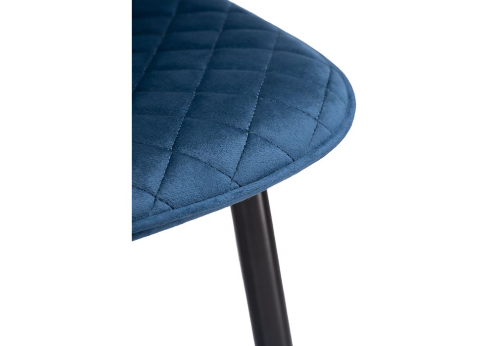 Стул на металлокаркасе Capri dark blue / black