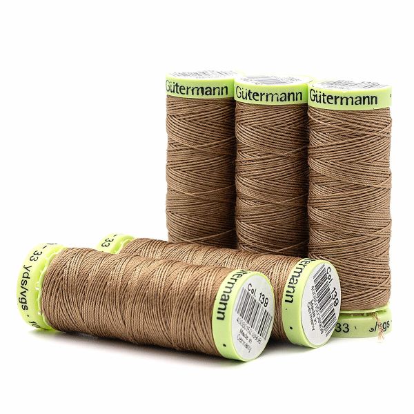 Нитки отделочные Gutermann Top Stitch 30 (30 метров), 5 кат. | 139 бежево-коричневый