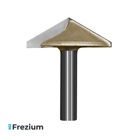 Галтельная V-образная фреза по дереву (40x8x14 120 градусов)