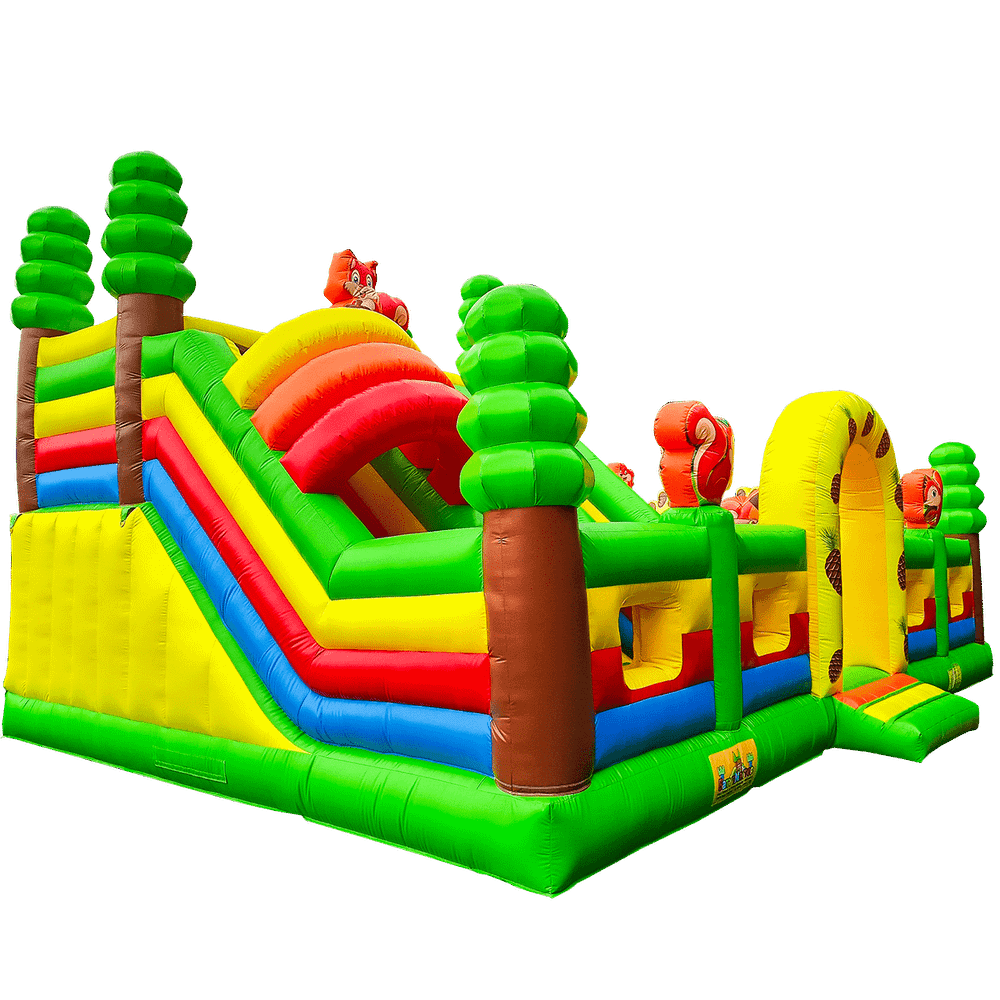 Коммерческий надувной батут «Зоомир 3», 11*7*5 м.