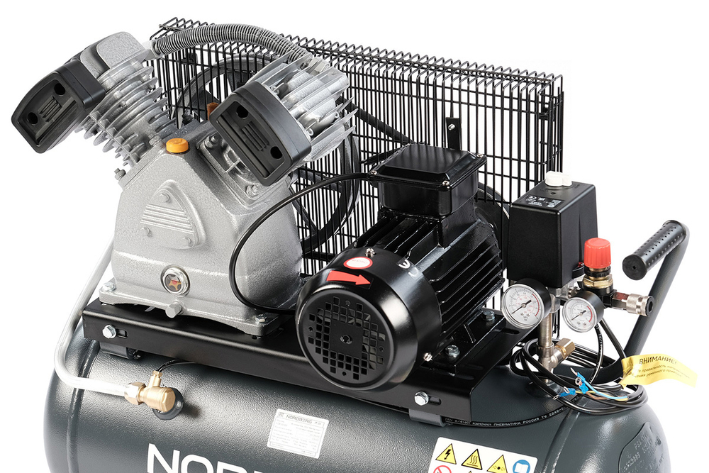 NORDBERG (NCP50/420) Компрессор поршневой с ременной передачей, 380 В, ресивер 50 л, 420 л/мин