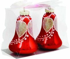Набор Новогодний 100 мм, сердца/колокольчики, 2 шт (2НКС-100)