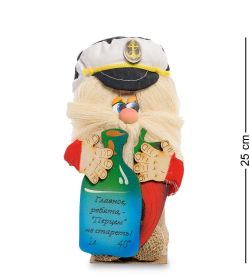 GAEM Art DO-088 Домовой Кузя в фуражке с перцем и бутылкой