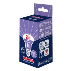 LED-R39-3W-6500K-E14-FR-NR Лампа светодиодная. Форма Рефлектор. матовая. Серия Norma. Дневной белый свет 6500K. Картон. ТМ Volpe