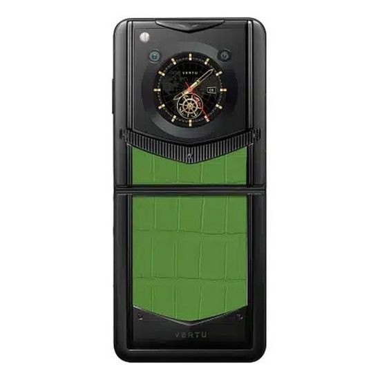 Vertu Ironflip бамбуковый зеленый (кожа аллигатора)