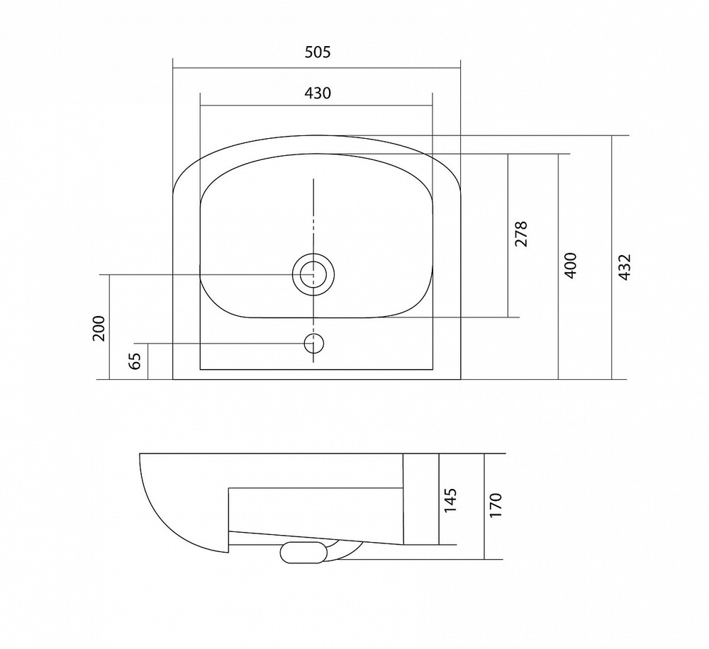 Раковина мебельная Акватон Акватоп 50