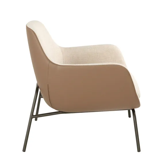 Кресло Angel Cerda 5099 с обивкой из ткани и экокожи