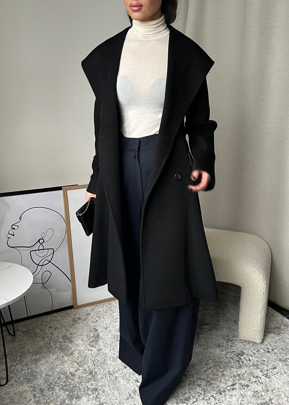 Шерстяное пальто MaxMara (верблюжья шерсть), XS