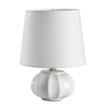 8145/1T MODERNI LN26 492 белый, керамика/текстиль Настольная лампа Е27 1*60W 220V HAMA