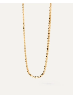 Цепочка Serpentine серебро 925 пробы покрытое золотом