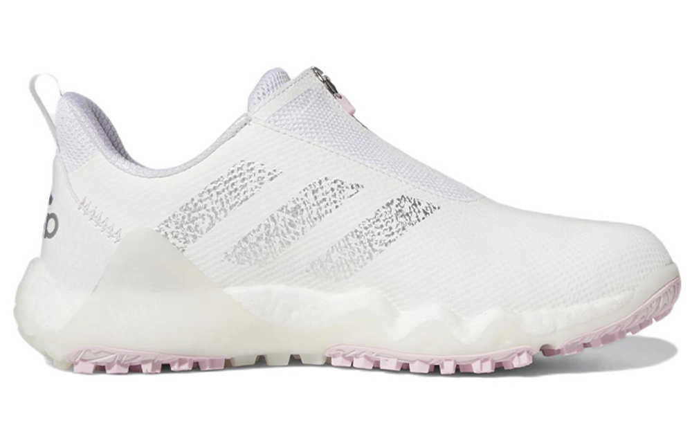 Adidas Codechaos 22 Spikeless Golf Cloud White Silver Metallic Clear Pink Women"s