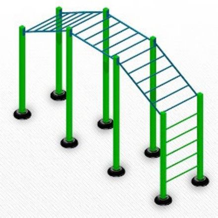 Уличный тренажер взрослый ТС 2040 "Рукоход"