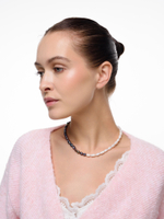 Колье "Petrol white half" Silver