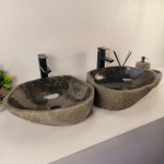 Раковина из речного камня ПАРА! RS-65477 47*40*15 0865