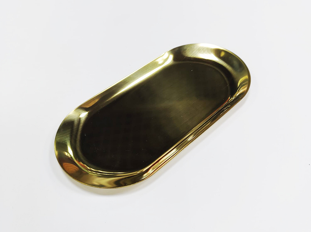 Лоток МЕТАЛЛ ЗОЛОТО 180 мм МАТОВЫЙ