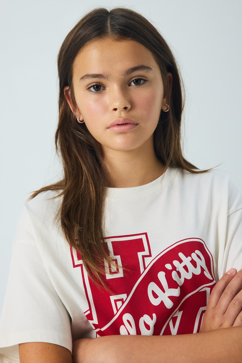 H&M Футболка с принтом, белый