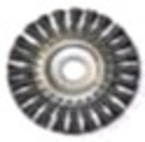 Крацовка диск. Сталь. 100мм  жгут. проволока для УШМ  (посад.d отв.-22,2мм)TOOLBERG  (Лакра) 2302011