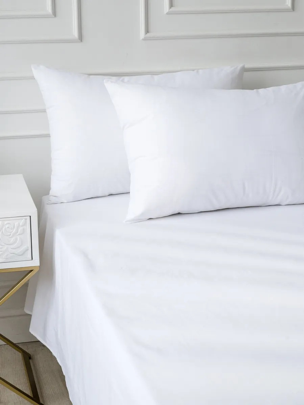 Наволочка белая 50х70 см 1 шт Бязь хлопок