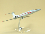 Модель самолета Ту-134 УБЛ (М1:100, ВВС, Красная полоса, звезда на киле)