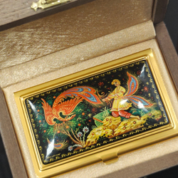 Визитница "Иван-царевич и Жар-птица" (роспись Палех)