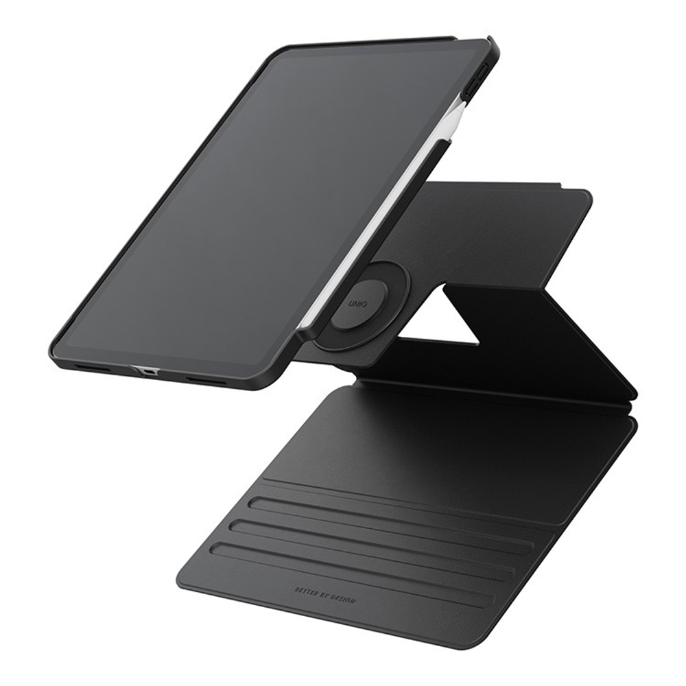 Uniq для iPad Pro 11 (2024/25) чехол ROVUS SnapMount Magnetic 360 Rotating Detachable Black