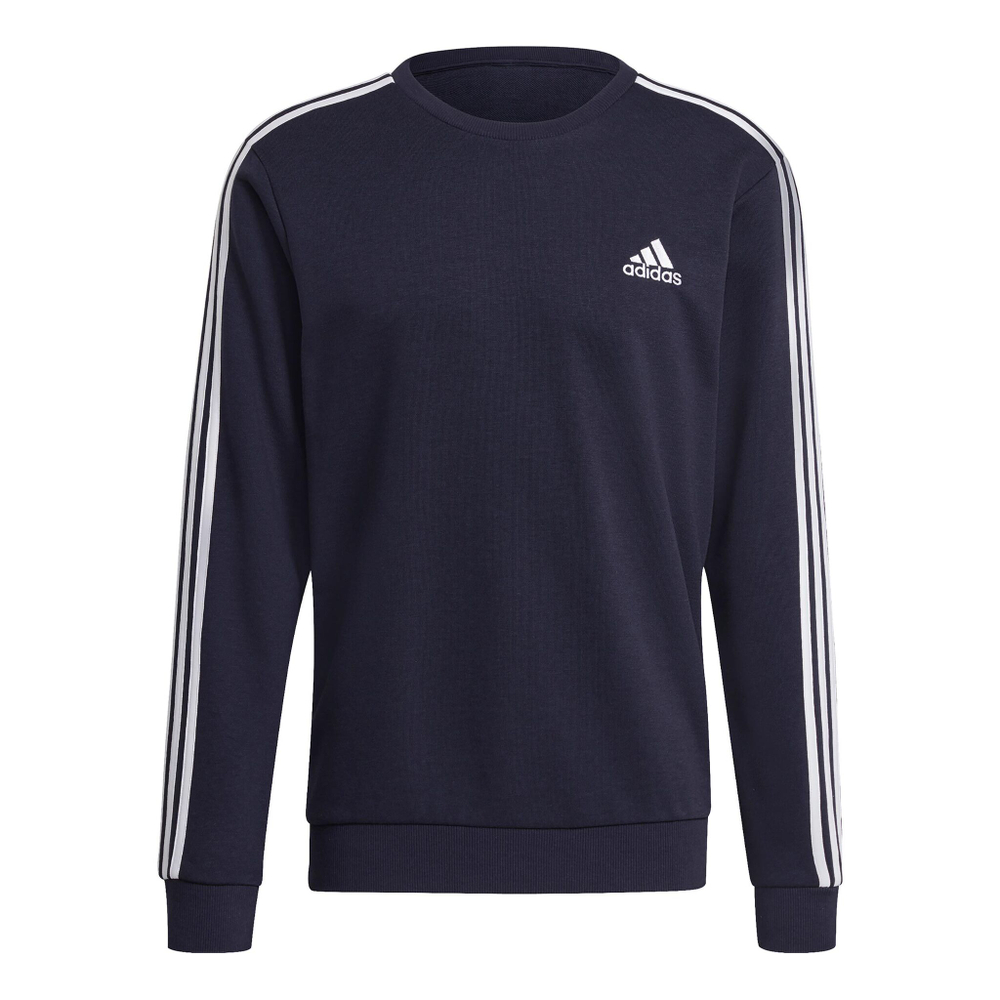 Мужская кофта теннисная adidas 3-Stripes French Terry Sweatshirt Men - Dark Blue, White