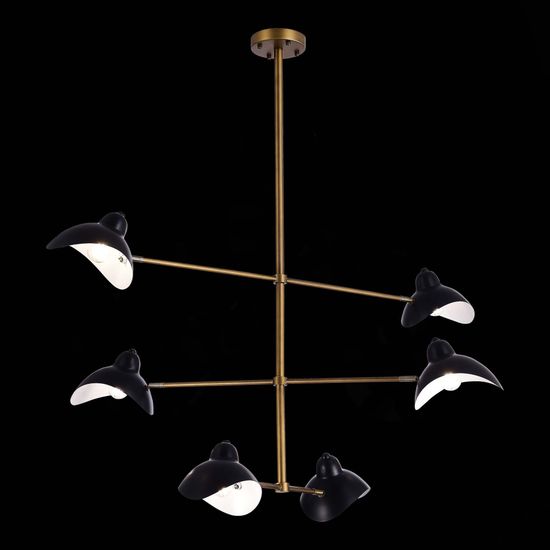 SL1801.303.06 Люстра потолочная ST-Luce Античная бронза/Черный E14 6*60W MINNE