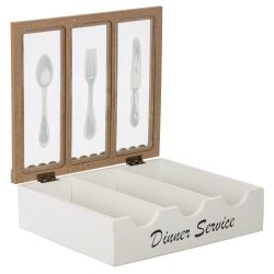 GAEM Шкатулка для столовых приборов, L26 W23 H7,5 см