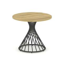 Oak Стол переговорный круглый D=900мм PR.C.SPRG-001.D Дуб Винченцо/Металл Антрацит 900*900*750