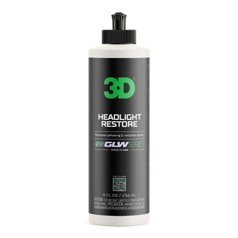 3D Полировальная паста для фар GLW Series Headlight Restore 8Oz , 355OZ08