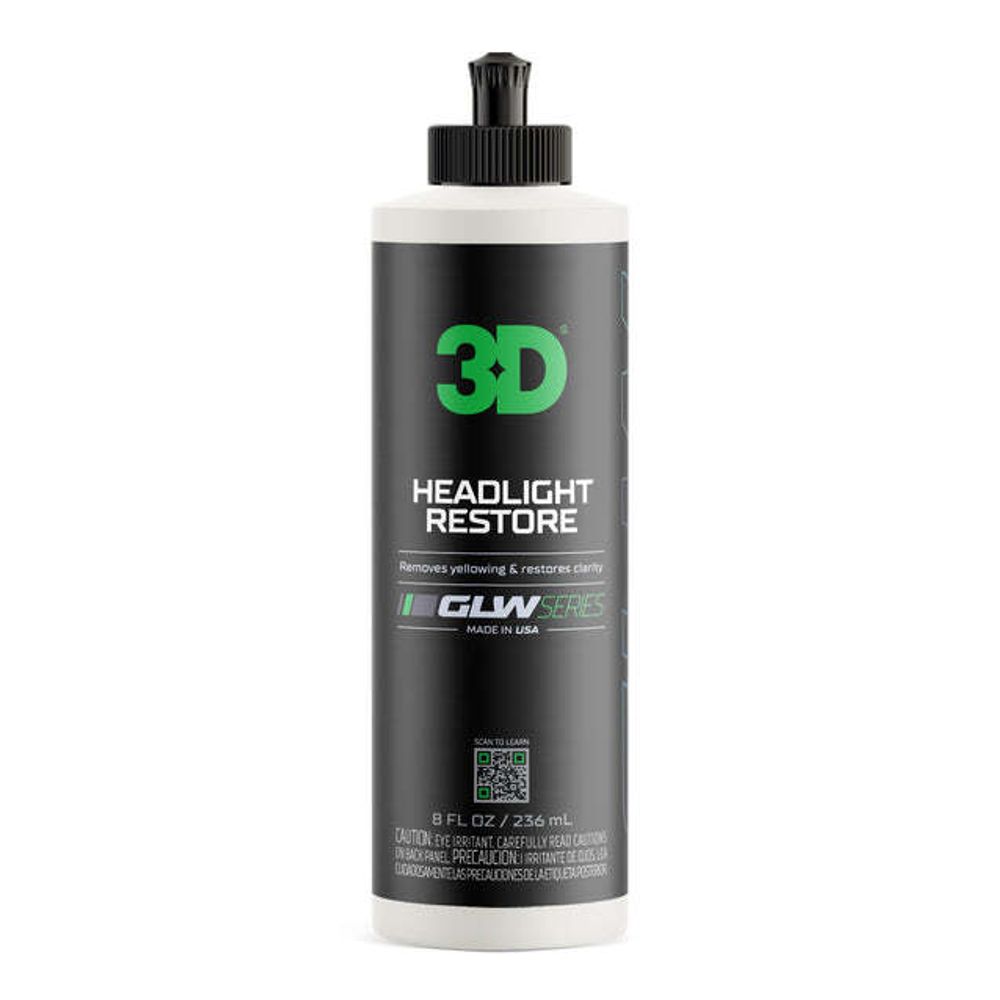 3D  Полировальная паста для фар GLW Series Headlight Restore 8Oz , 355OZ08