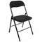Стул складной BRABIX "Golf CF-007", черный каркас, черная ткань