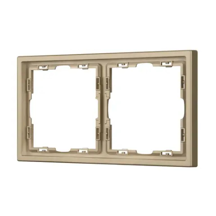 Рамка пластиковая FRM-NOBE-SFPL-2-GD (Arlight, Золотой песок) 054217