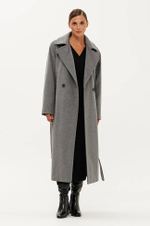 0113 Пальто женское (серый)