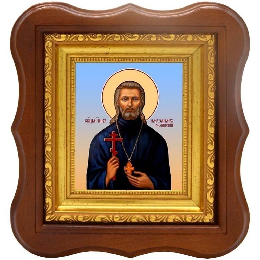 Александр Цицеронов (Рязанский) священномученик пресвитер. Икона на холсте.