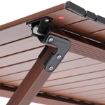 Стол кемпинговый складной DC-5002, 86*58*44 см, цвет: темное дерево, каркас алюминий, ТуристМастер