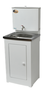 Умывальник дачный без подогрева "Люкс" ВИХРЬ, нержавейка, белый