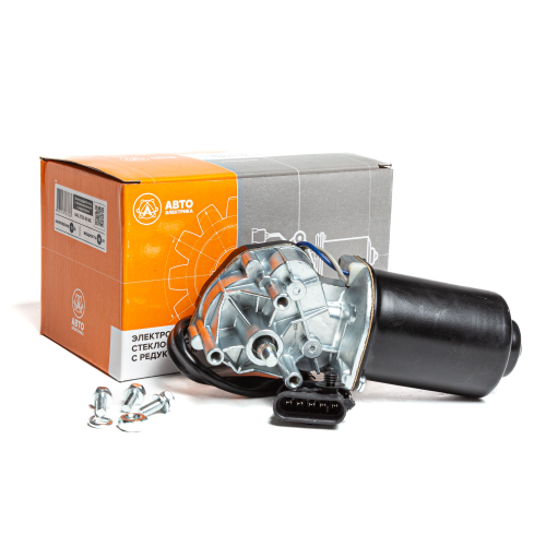 Привод стеклоочистителя (мотор-редуктор), ВАЗ, диаметр вала 10 мм, евро-разъем, 12 В